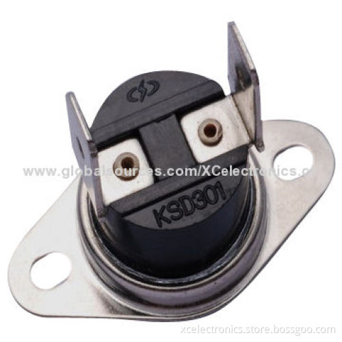 Thermal Switch/Bimetal Thermostat, Auto-reset with Movable Bracket